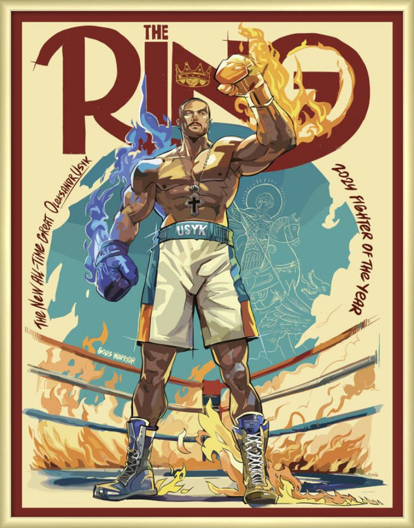 Oleksandr Usyk Iconic Ring Magazine Cover
